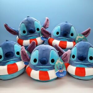 Squishmallow Stitch‎ Disney Beach Pool Summer Lot of 5 (Small)